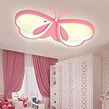LUOLONG LED Kinder Deckenlampe Schmetterling Deckenlampe Dimmbar Acryl Deckenleuchte Kinderzimmer...