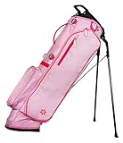 April by Glove It Pink Ombre Golf Stand Bag - Lightweight 14-Way Divider Bag with Dual Straps &...