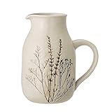 Bloomingville Krug Bea, Farbe Natur, Steingut, D12xH19 cm, 1500 ml, Spülmaschinenfest,...
