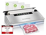 Bonsenkitchen Vakuumierer, Stark Vakuumiergerät mit 5 Modi, 8 L/Min, Globefish-Technologie für...