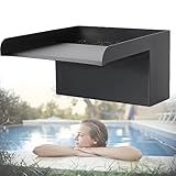 Generisch Edelstahl-Wasserfall-Brunnen-Überlaufset für Pools und Teiche, Elegantes...