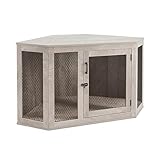 Robuste Hundebox – Rustikaler 2-in-1-Möbelstil, dekoratives Haustierhaus und Käfig, für den...