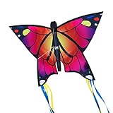 CIM Leichtwind Schmetterling Drachen - Butterfly PINK - Einleiner Flugdrachen für Kinder ab 3...
