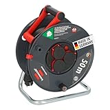 Brennenstuhl Garant V2 IP44 Kabeltrommel 50m outdoor (Made in Germany, 3 Schutzkontakt-Steckdosen,...