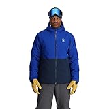 Spyder Grand 3-in-1 isolierte Herren-Skijacke, Blau (Electric Blue), XL