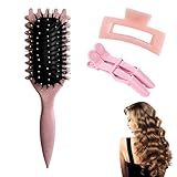 SMTelegance Bounce Curl Define Styling Brush,Curly Hair Brush,Curling Roll Comb,Define Styling...