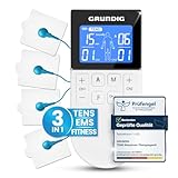 GRUNDIG Tens Gerät Schmerztherapie Reizstromgerät - Zertifiziertes Reizstrom Medizinprodukt mit 50...