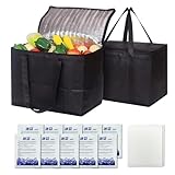 2 Stück kühltaschen（40L+40L）+10 Stück Ice Bag,kühltasche...