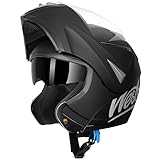 Westt Klapphelm Motorradhelm ECE-R 22.06 Zertifiziert Integralhelm für Damen und Herren Jethelm mit...