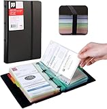 Visitenkarten Ringbuch Visitenkartenmappe Visitenkartenringbuch für 180 Karten Ideal für Büro...