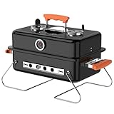 KEYO GRILL 16 Zoll Holzkohlegrill - 173 Sq In, Tragbarer Tischgrill mit Hochdichter...