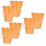 INOOMP 6 STK Trommel Vase kakteendünger Gartenpflanzer Lichthausdekorationen für zu Hause Orange...