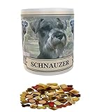 Schnauzer Hunderasse Geschenktasse mit Leckereien