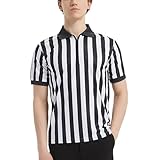 TopTie Herren Schiedsrichtershirt Kurzarm Offizielles Schiedsrichterhemd Umpire Trikots perfekt für...