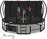 Devoko Trampolin Outdoor Ø228/305/366/427cm, Mit verstärkten Beintraversen, Stabil und robust...
