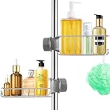 Feebee Duschablage ohne Bohren Edelstahl 2 Stück, Duscharegal Badezimmer Silber Shampoo Halterung...