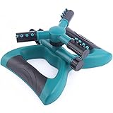 Rasen-Drehsprinkler, automatischer rotierender Rasensprenger, 360° Hinterhofsprüher mit 3...