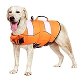 Phyxin Hundeschwimmweste, verstellbare Hundeschwimmweste zum Schwimmen, gestreifte...