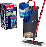 Vileda H2PrO Flat mop Bodenwischer Set mit Eimer| 100% Trennung von Frisch- und Schmutzwasser |...
