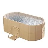 Faltbare tragbare Badewanne für Erwachsene – Einweichbadewanne für heißes Bad, 120 x 55 x 50 cm...