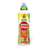 COMPO Flüssiger Rasendünger Unkraut & Moos Nein-Danke!, Dünger für gesunde und sattgrüne Rasen,...
