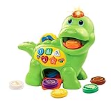 VTech Baby Fütter mich Dino – Sprechender Dinosaurier zum Füttern und Lernen, mit Liedern,...