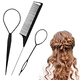 Wosyoodo 3 Stück Haarstyling-Set für Frauen und Mädchen, Set Frisurenhilfe, Haar Tail Twister,...