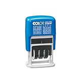 COLOP Wortbandstempel S120/W - enthält 12 unterschiedlicheTexte in einem Stempel, 6,80 x 2,60 x...