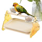 Sitzstange für Wellensittiche Nymphensittiche – Spielplatz und Übung für Papageien auf dem...