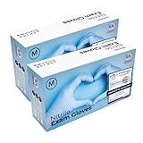 IEA Medical Nitrilhandschuhe blau, 200 Stück, Einmalhandschuhe M, Nitrilhandschuhe, Handschuhe...