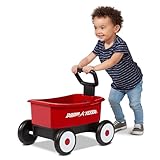 Radio Flyer Push & Pull Walker Wagon, roter 2-in-1 Spielzeug-Walker-Wagen für Kleinkinder, für...