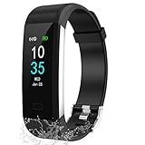 LEBEXY Fitness Armband Wasserdicht | Smartwatch Fitness Tracker Uhr | Fitness Uhr mit Schrittzähler...