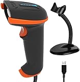 Tera 1D 2D QR Wired Barcode Scanner USB 2.0 Kabelgebundener Barcode-Scanner CMOS Barcodelesegerät...