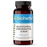Glucosamin Chondroitin MSM Kapseln mit Vitamin C – 100 Stück von BIOHERBA