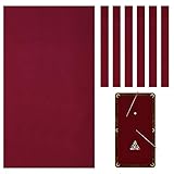 Mixweer Billardtuch, 2,6 m, aus Filz mit 6 Stoffstreifen, vorgeschnittener Billardtisch für...