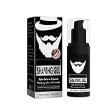 MaNMaNing Tiefenreinigendes Rasiergel für Männer Rasur Weichmachender Bart Milde und erfrischende...