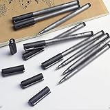 9pcs/set Permanent Marker Liner Tintenmarker Sketch Hakenlinie Stifte Kunst Liefert...