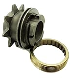 Lawnoval 9T Freilaufrad Hinterrad für BMX, Fixie und Singlespeed, Gold, mit Lagernabe