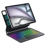 WAVATA Tastatur für iPad Air 13' (M3/M2) 2025/2024, Magic Keyboard für iPad Pro 12.9' 6/5/4/3 Gen...