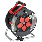 Brennenstuhl Professional Kabeltrommel 300 KU 4100 (40m Kabel in schwarz, aus Spezialkunststoff,...