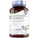 Multivitamin & Mineralstoffe - 365 hochdosierte Tabletten mit Bioaktiv-Formen und Premium-Rohstoffen...