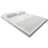 100% Naturlatex-Bettmatratze mit 2/3/4 Zoll Dicke Latexmatratze mit Oben, entspannender...