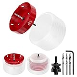 Jooehyer 6,25 Lochsäge für Einbauleuchten, 6-1/4 Lochsäge mit Staubbehälter-Set für...