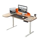 Radlove Schreibtisch höhenverstellbar elektrisch, L Form höhenverstellbarer Schreibtisch 150x68 cm...