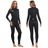 Neoprenanzug Damen Neopren Thermo Schwimmanzug - 3MM UV Schutz Herren Tauchanzug Lange Ärmel...