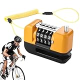 Anti-Diebstahl-Fahrrad-Bremsschloss, robustes 4-stelliges Zahlenschloss, wasserdichte...