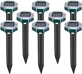 Solar Maulwurf Vertreiber,Mole Repellent, Wasserfester Maulwurfsvertreiber Ultraschall...