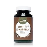 WellLife Zimt Kapseln 125 caps - vegan und organische 2000mg Zimt Tagesdosis mit Antioxidantien...
