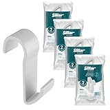 Sillar Heizkörperhaken 8 Stück weiß – Handtuchhaken & Handtuchhalter für Heizung,...