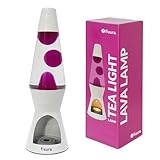 FISURA – Lavalampe mit Kerze. Lavalampe ohne Strom. Rosa-weiße Lavalampe. Umweltfreundliche...